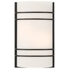 Access Lighting Cassi, 2 Light LED Wall Sconce, Matte Black Finish, Opal Glass 20416LEDDLP-MBL/OPL